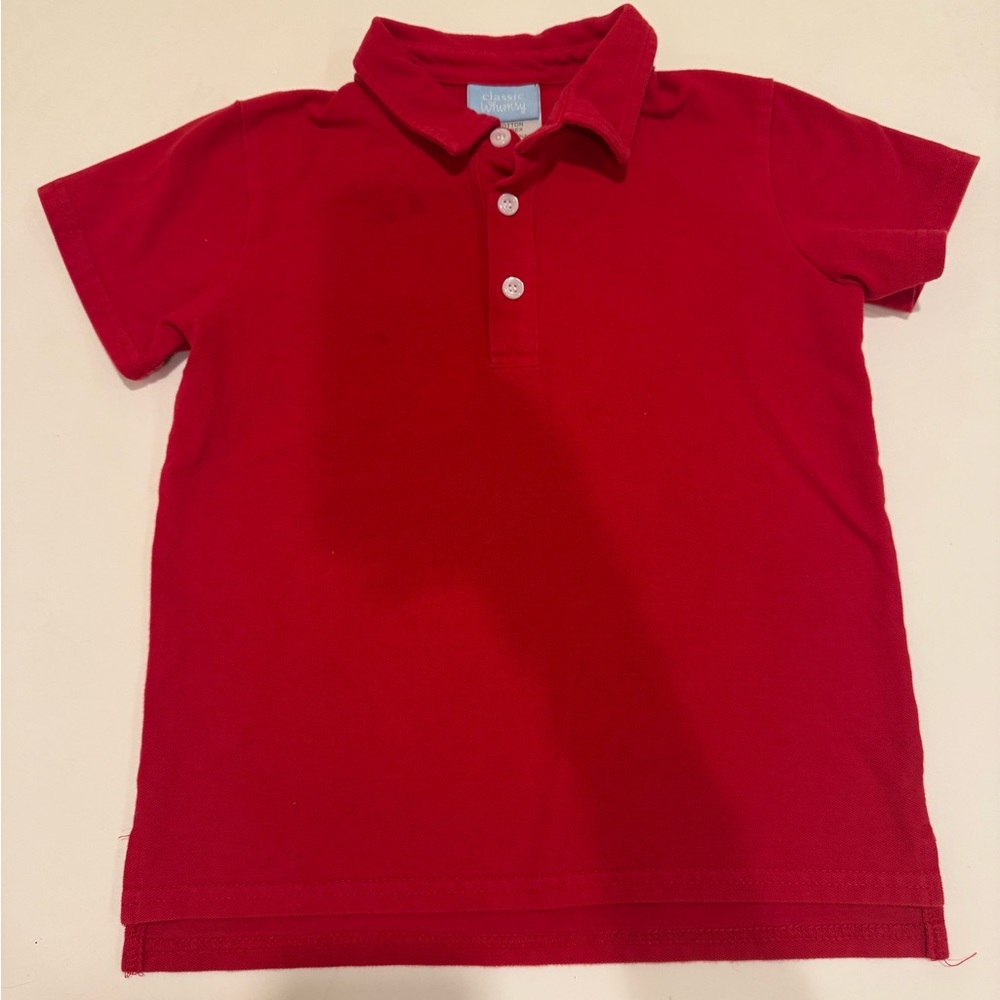 Classic Whimsy Boys Red Polo Shirt size 6